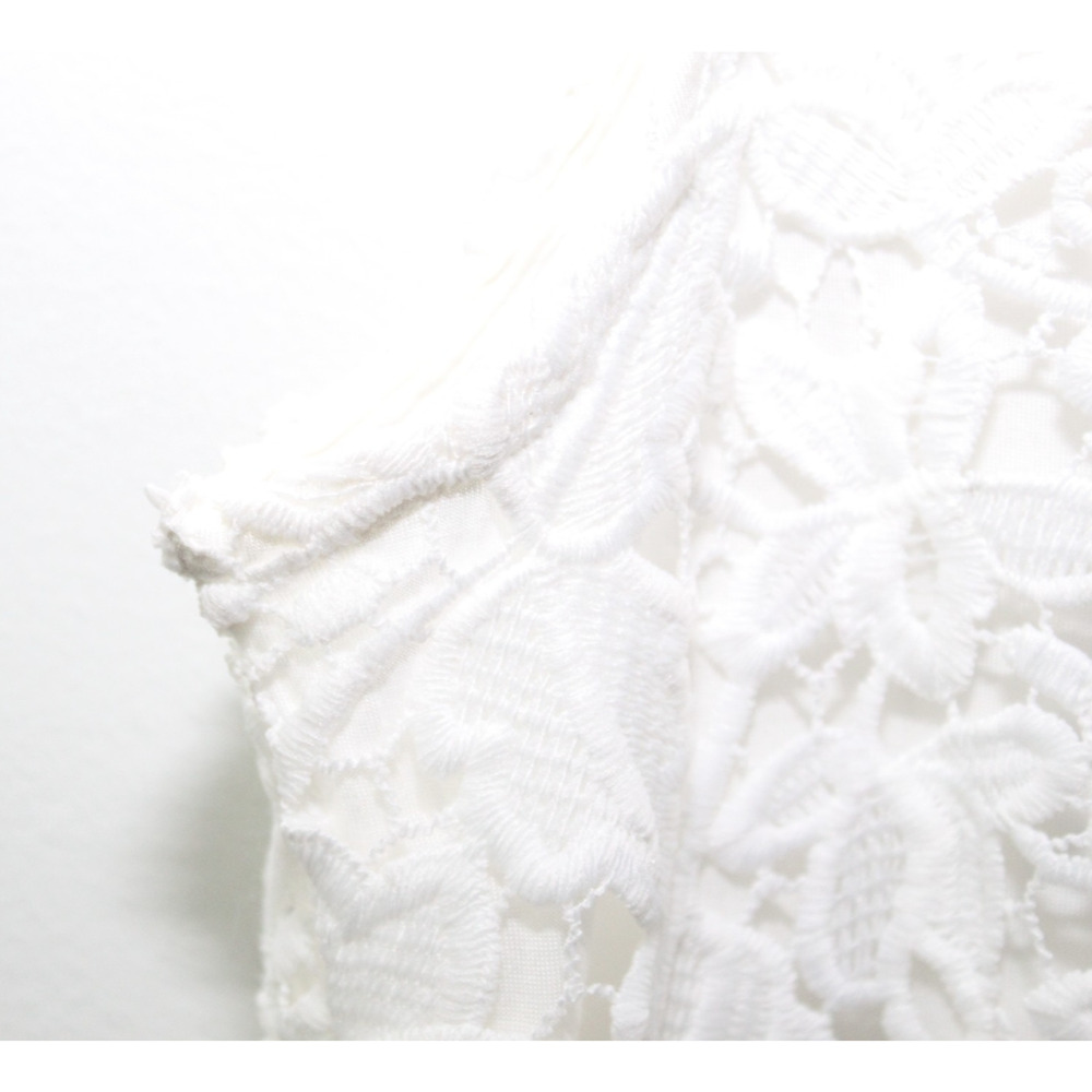 NWT White House Black Market Crochet Cami Top White Women's Size Small H13044 - Picture 14 of 16